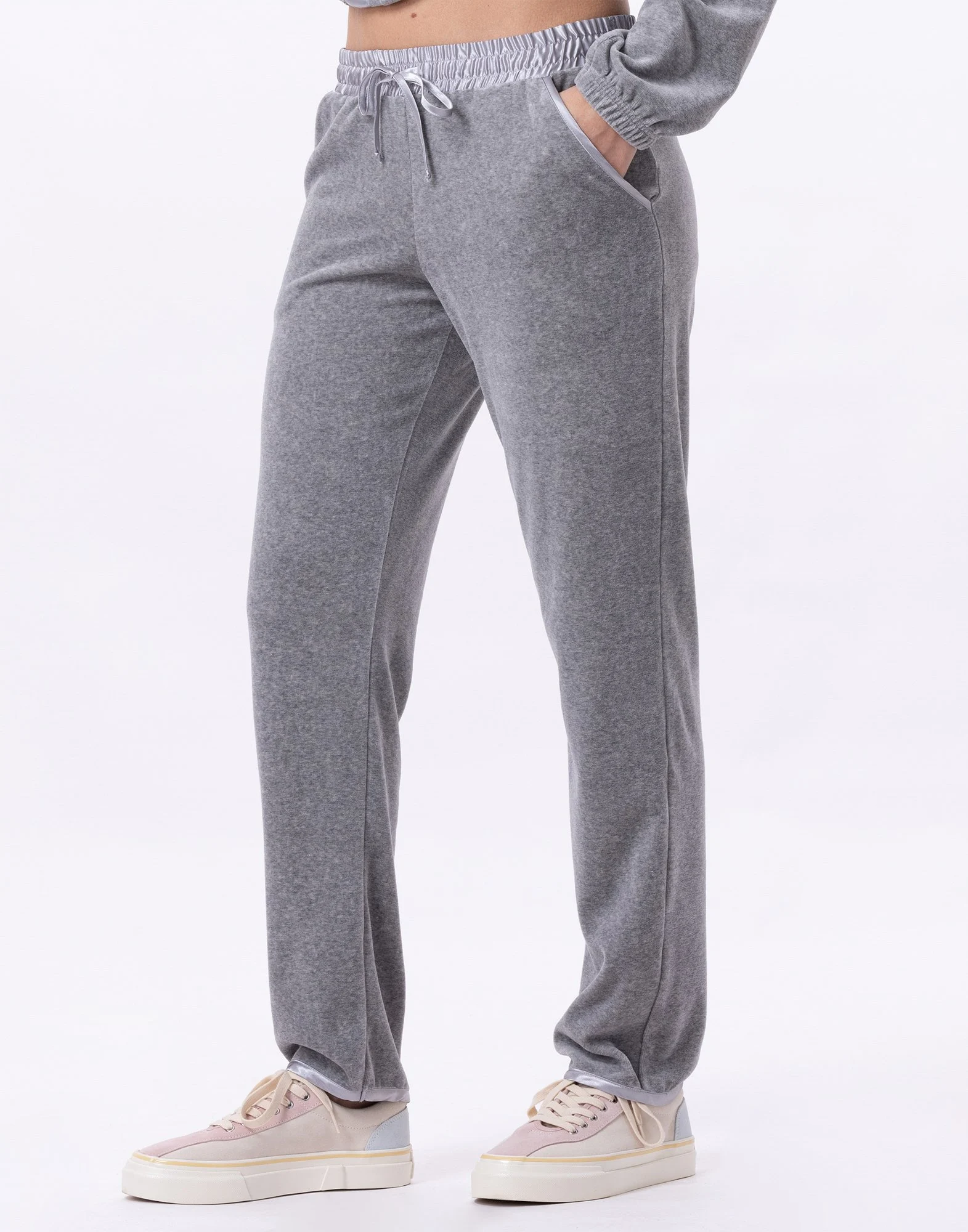 VELVET 880 - Pantalon en velours | Gris