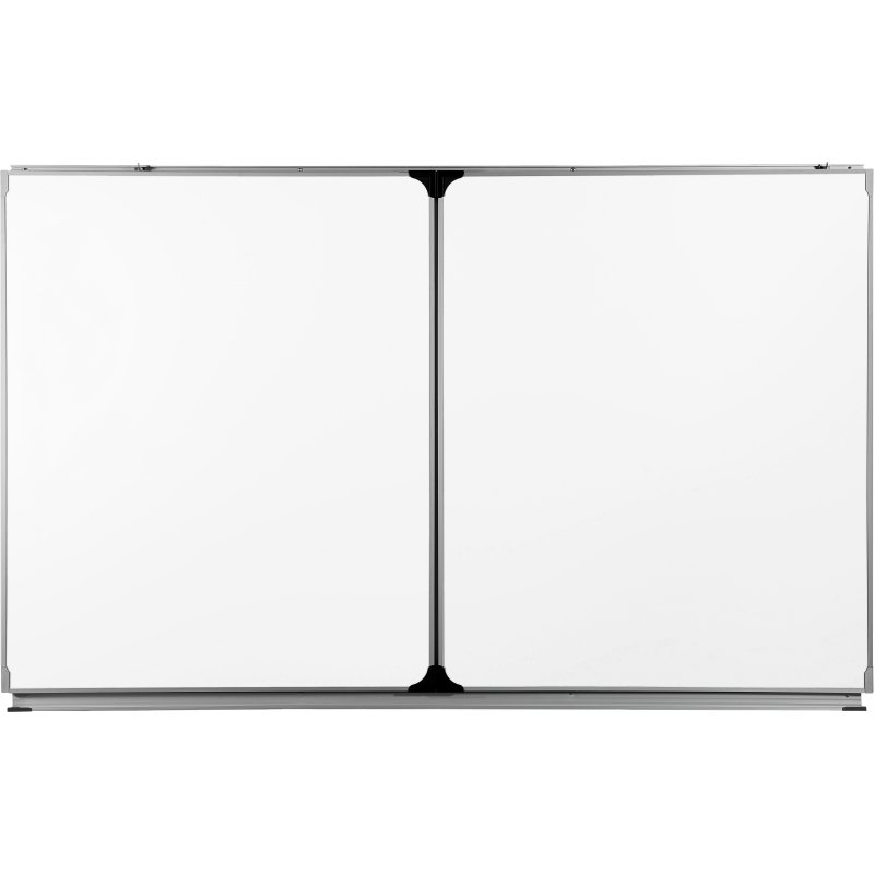 Tableau triptyque scolaire émaillé blanc