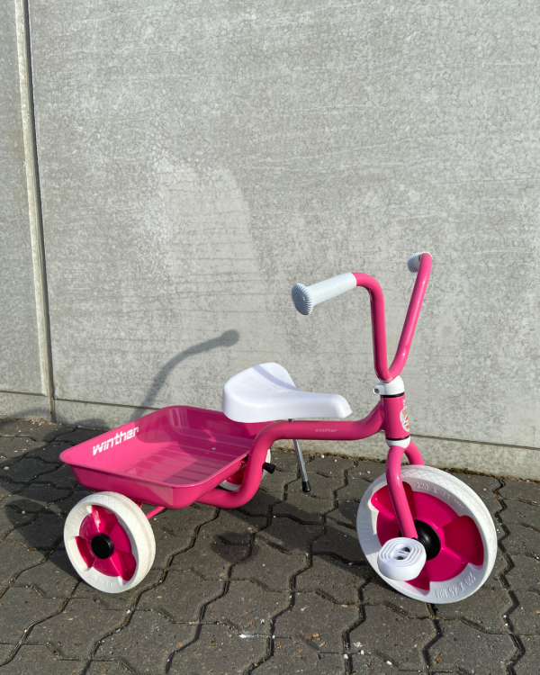 Winther Trehjulet Cykel m. Tiplad, Pink