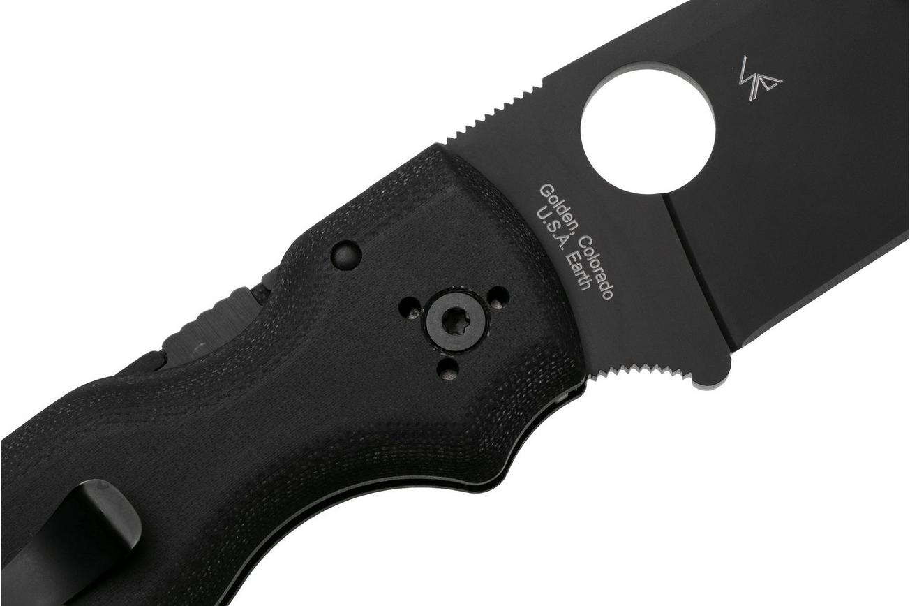 Spyderco Shaman C229GPBK zakmes, Sal Glesser design