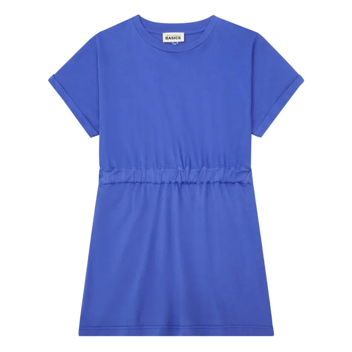 SMALLABLE BASICS Robe Courte Fille Coton Bio | Bleu