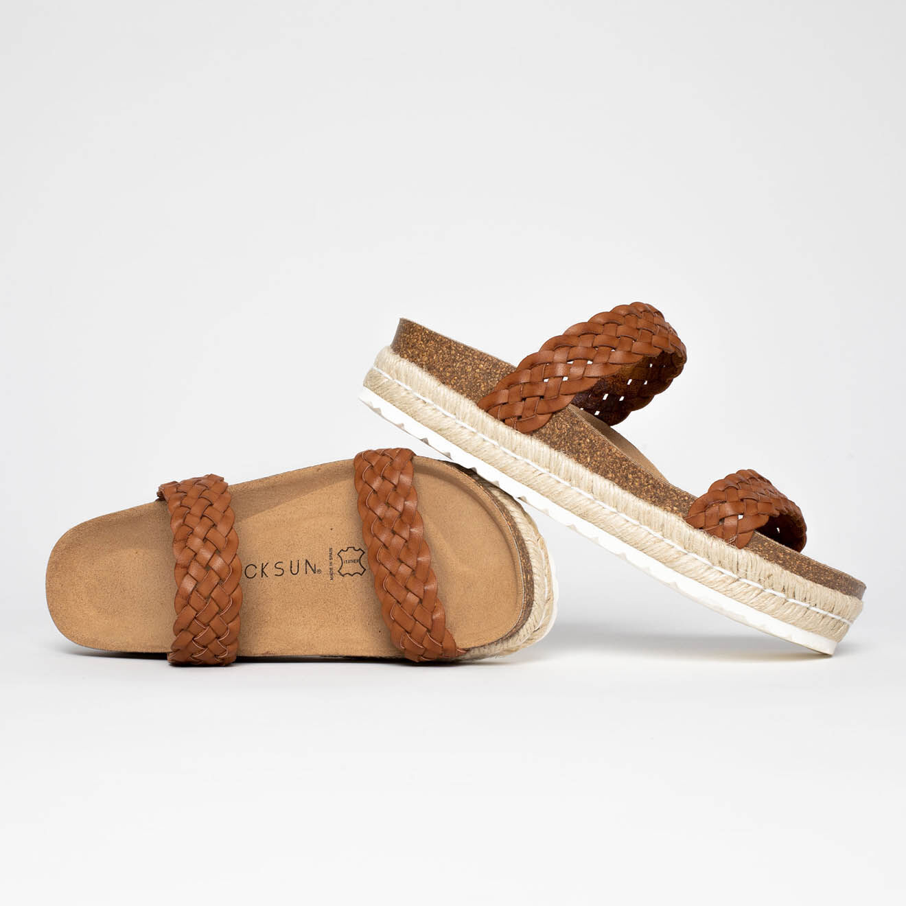 Backsun Mules Pise cognac