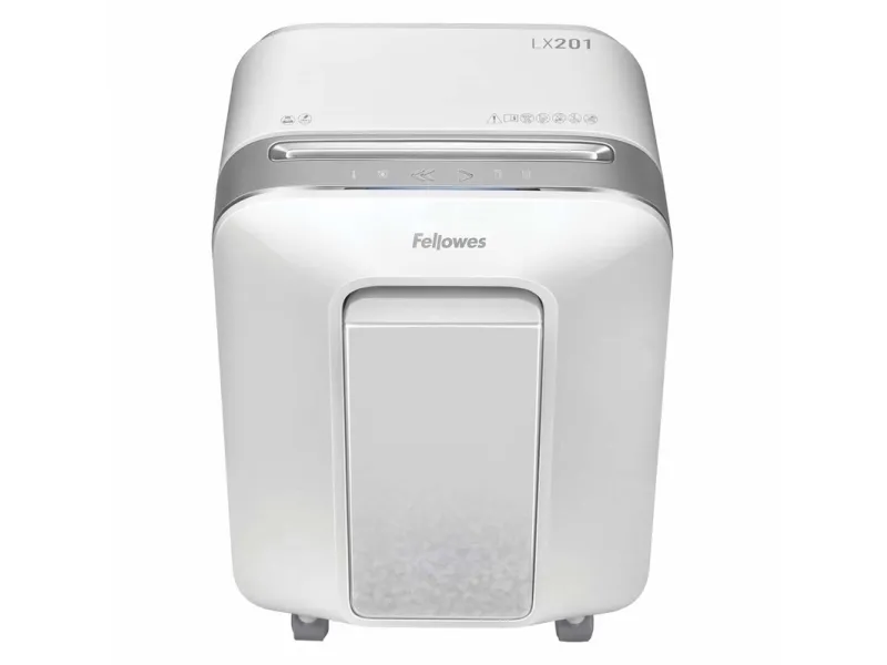 Makulator Fellowes Powershred® LX201 micro-cut 2x12 mm hvid (P-5)