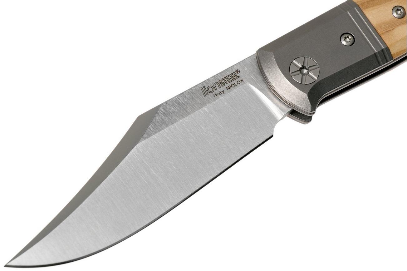 LionSteel Gitano Olijfhout GT01 UL zakmes, Gudy van Poppel design