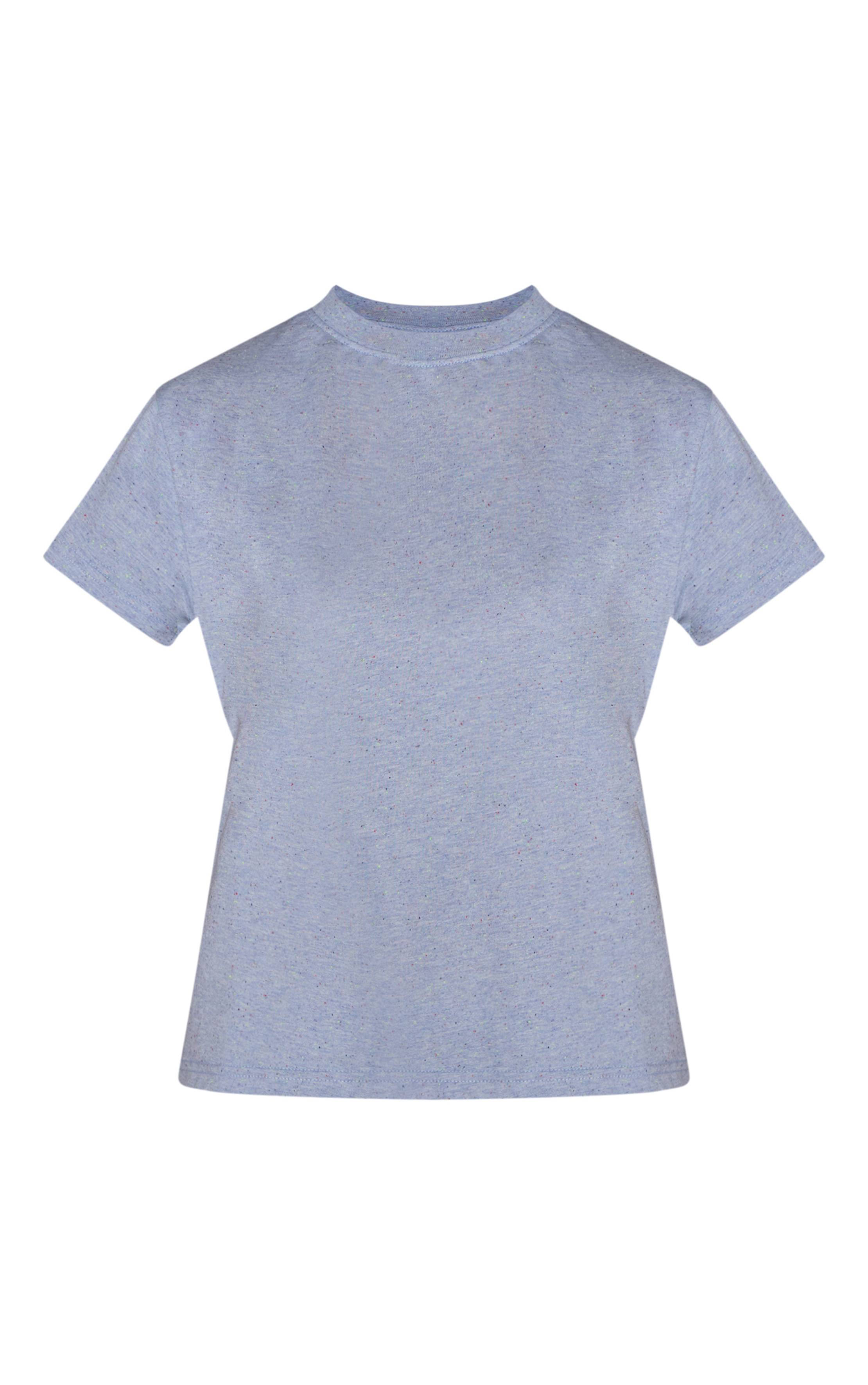 Bleu Layette Ensemble Coordonné T-shirt Moucheté