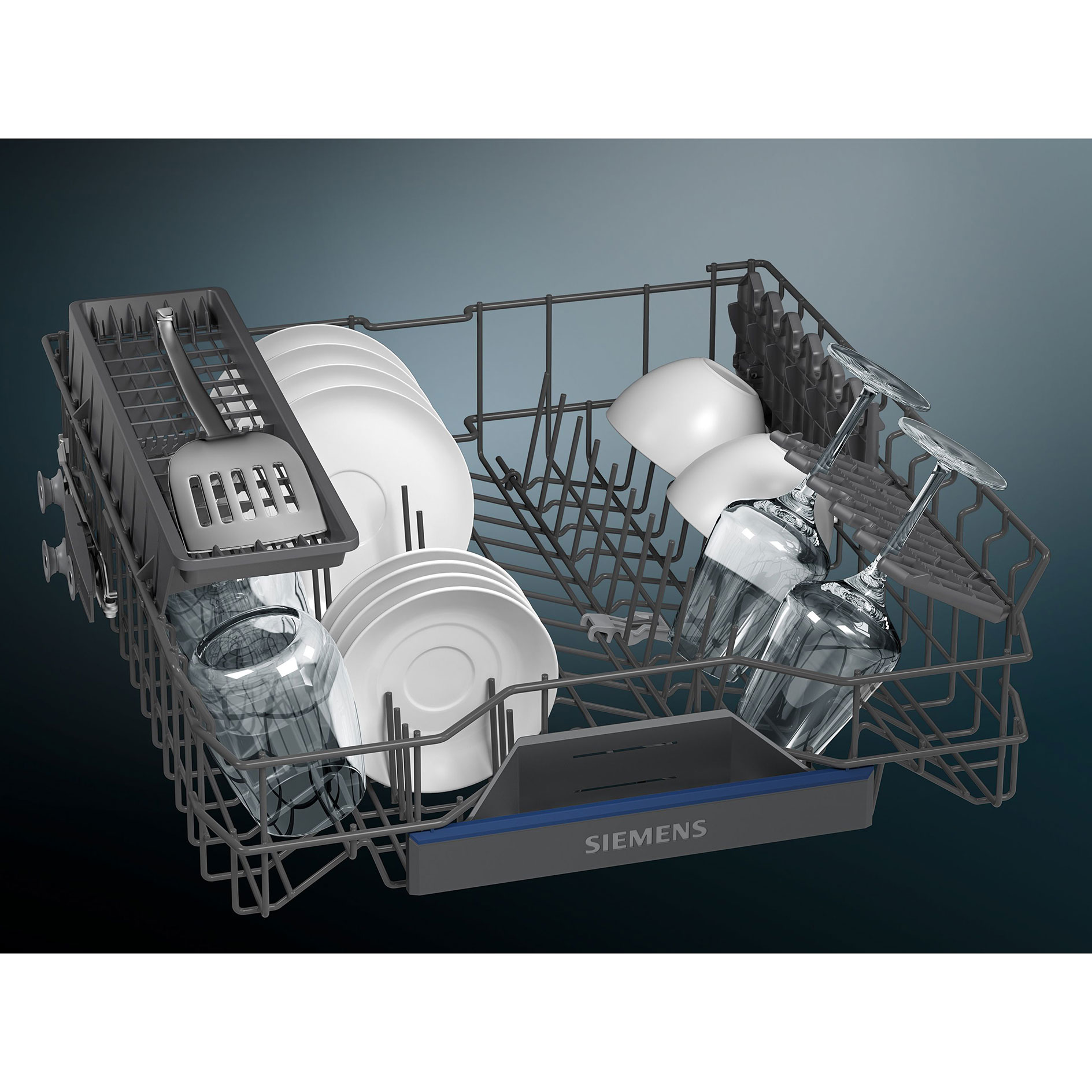 SIEMENS Geschirrspüler SN23HC60AE - black inox - D