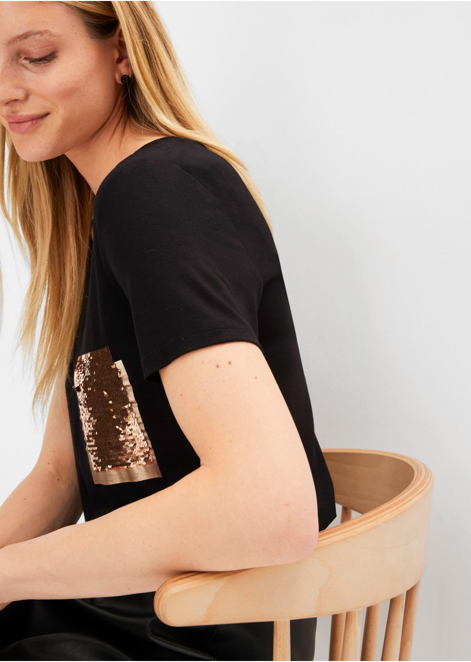 T-shirt à paillettes