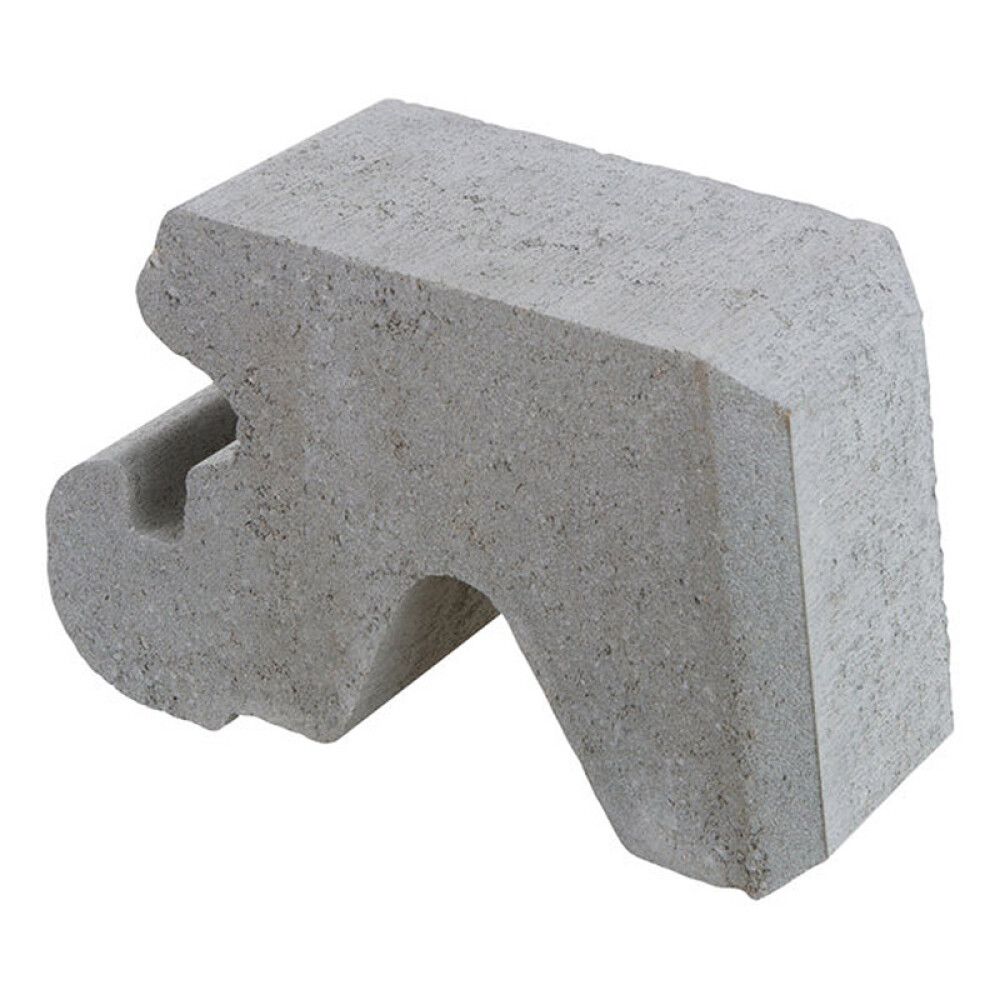 STØTTEMUR AALTVEDT MINI 1/2 12,5X28X17CM GRÅ