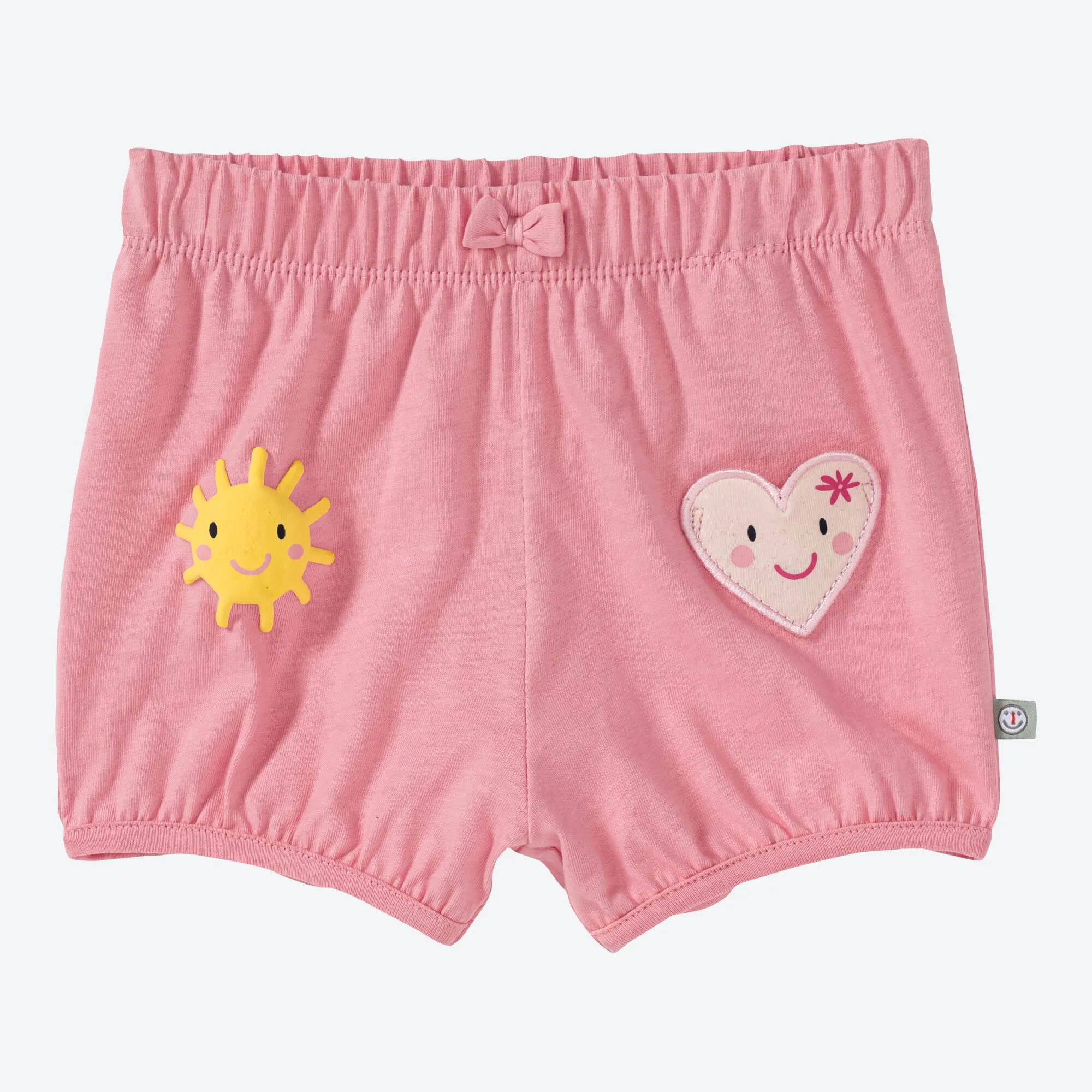Baby-Mädchen-Shorts mit Herz-Tasche