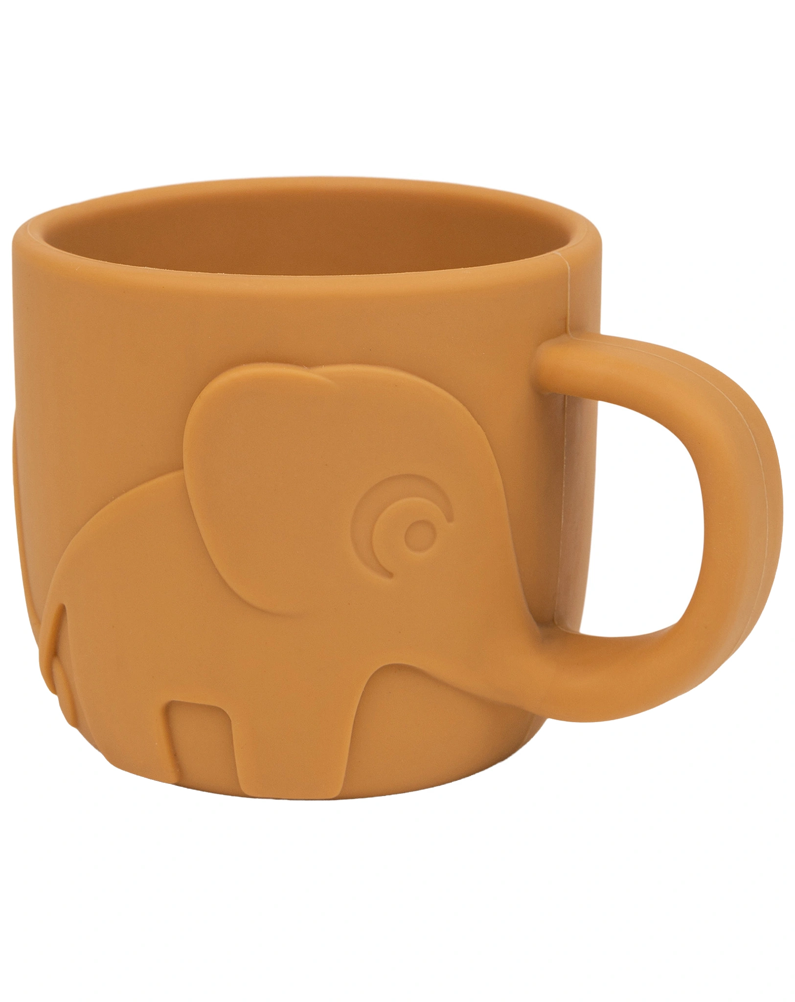 Silikon-Becher PEEKABOO - ELPHEE (165ml) in senfgelb