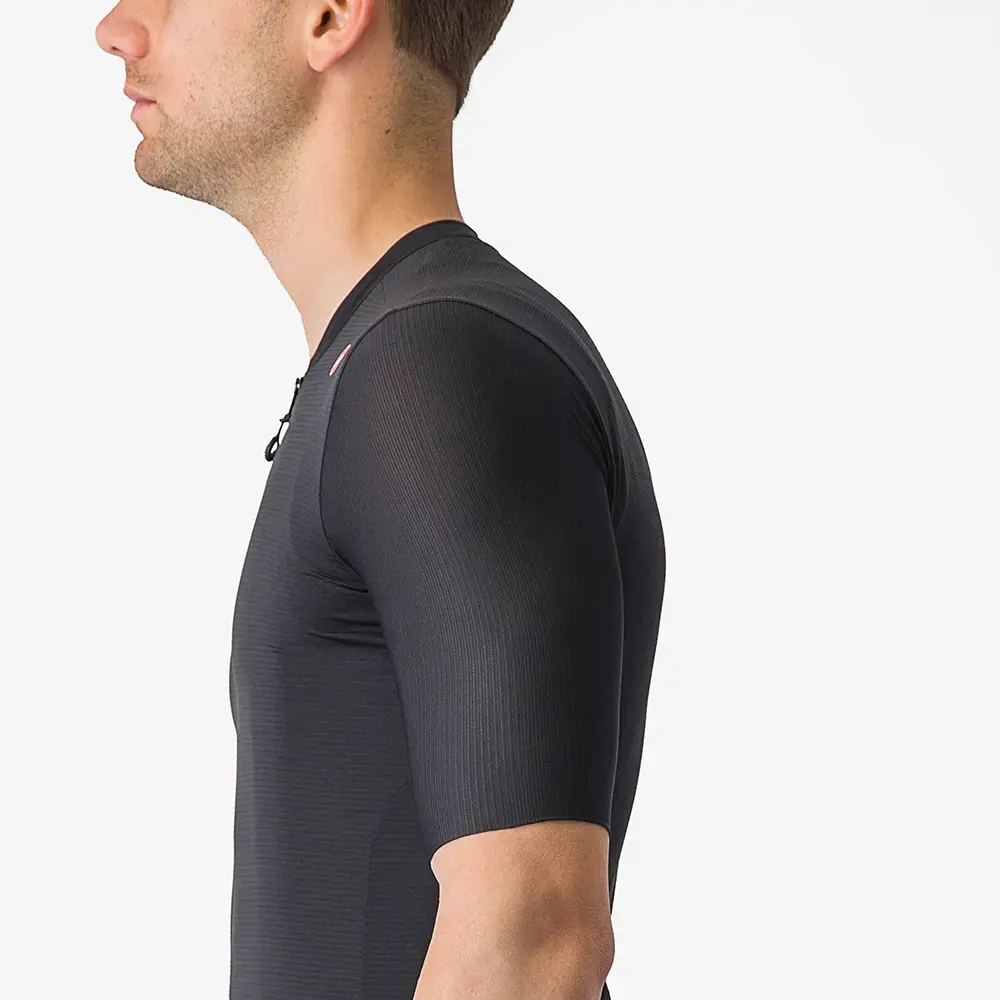 Castelli Espresso Fietsshirt Korte Mouwen Zwart/Donkergrijs Heren