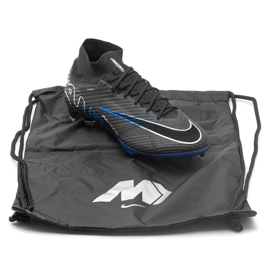 Nike Air Zoom Mercurial Superfly 9 Elite FG Shadow - Noir/Chrome/Bleu