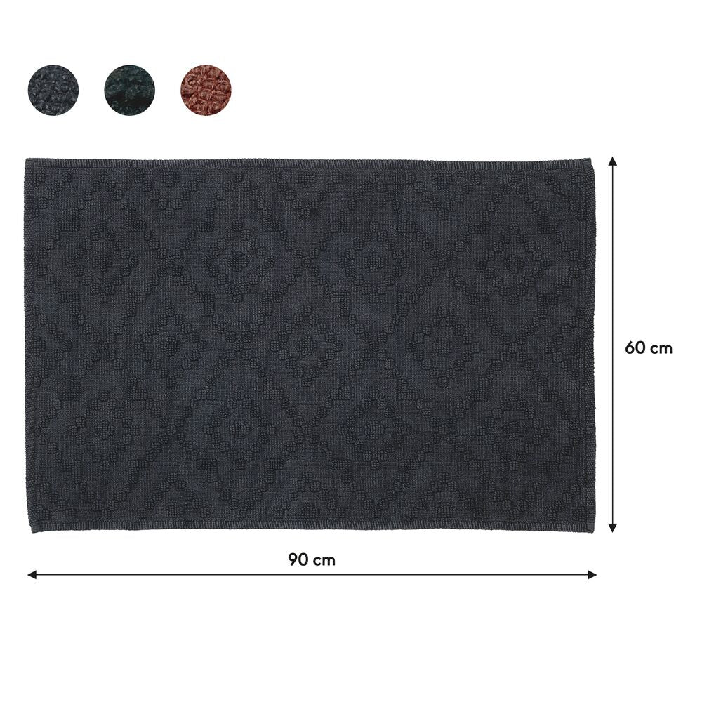 Sealskin Aztec Badmat - 60 x 90 cm - Donkergrijs