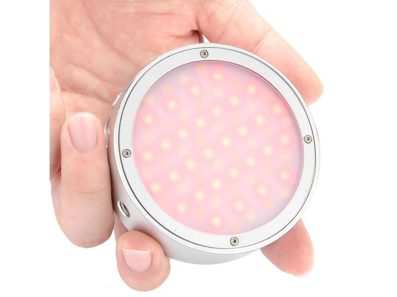 Godox Videoleuchte R1 Round RGB Mini Kompaktes RGB Mini-Licht mit Spezialeffekten