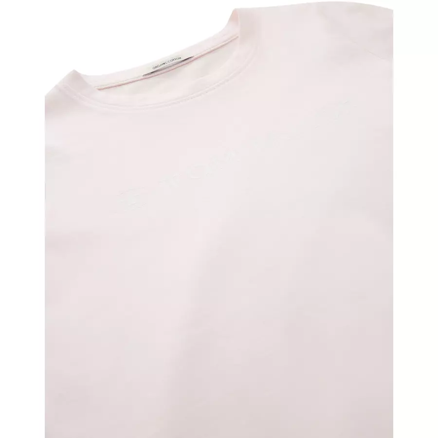 TOM TAILOR T-Shirt Logo Print Candy Cotton Pink