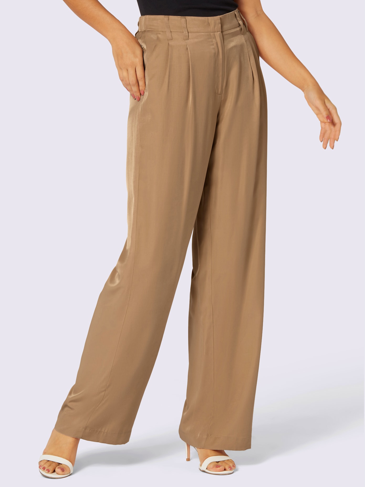 Pantalon fermeture crochet discrète