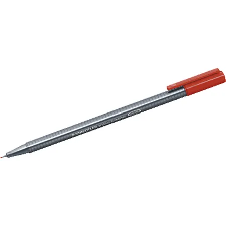 STAEDTLER® 334-2 triplus Fineliner, dreikant, 0,3 mm, rot