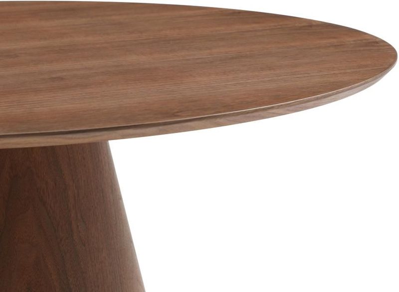 ANTALIZA - Ronde Eettafel - Donker Natuurlijk - 4 Plaatsen - MDF