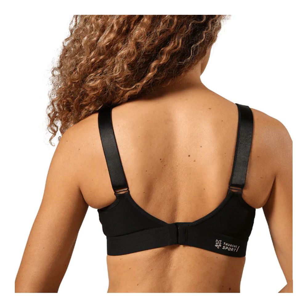 Thuasne POWER UP - Soutien-gorge Femme noir/bleu