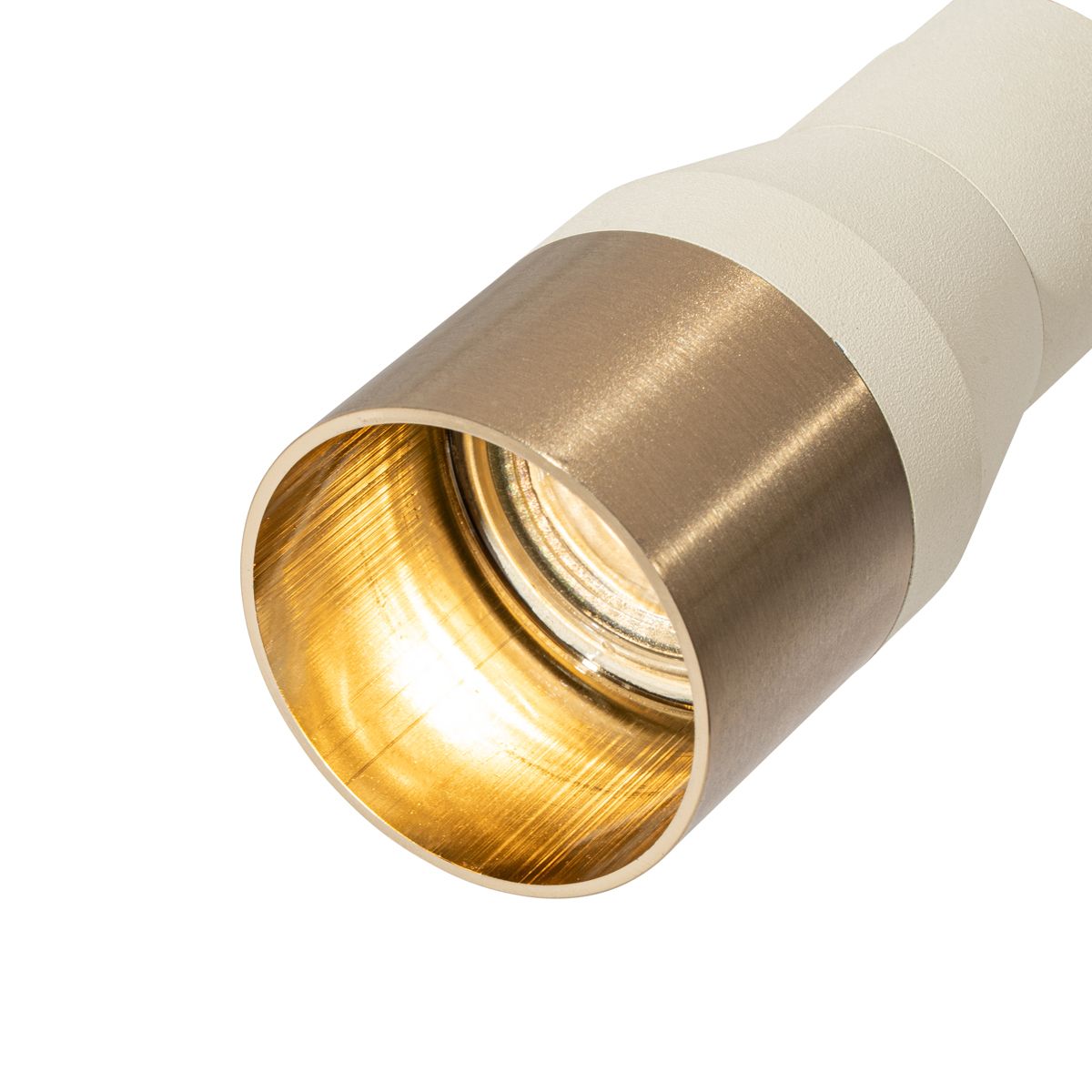 Moderne spot beige met goud voor railsysteem 1-fase GU10 50mm - Iconic Kohua
