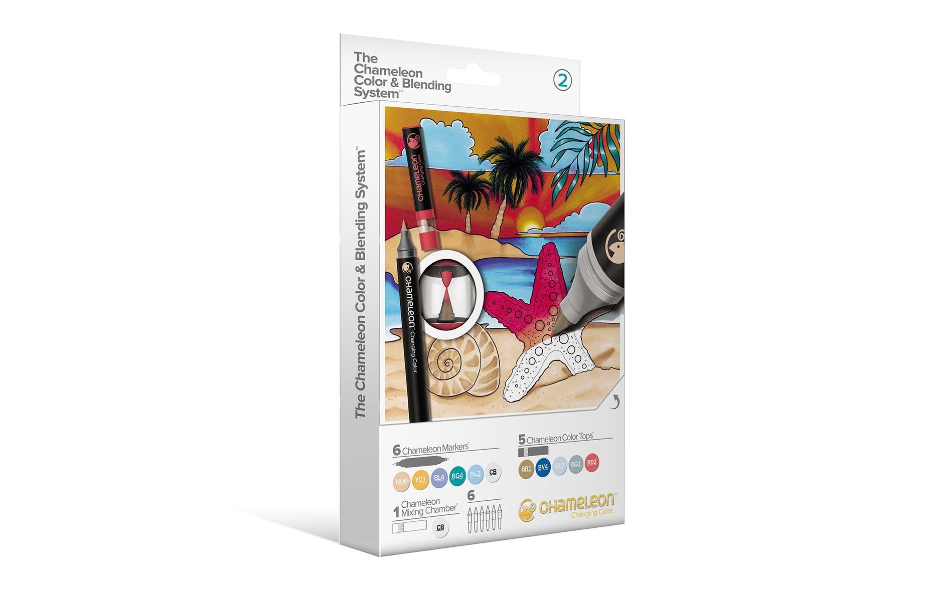 Tintenroller »Chameleon Chameleon Brus SET 2« 3D-Effekt, Farbwechsel, Verwischbar, Wasserfest