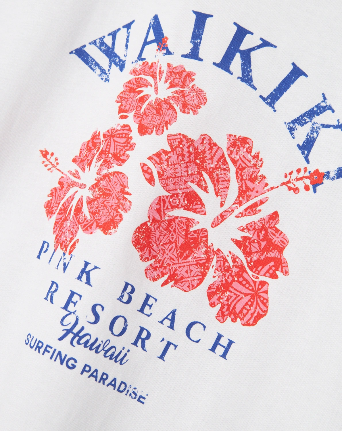 T-Shirt NKFVIOLET WAIKIKI BEACH in bright white