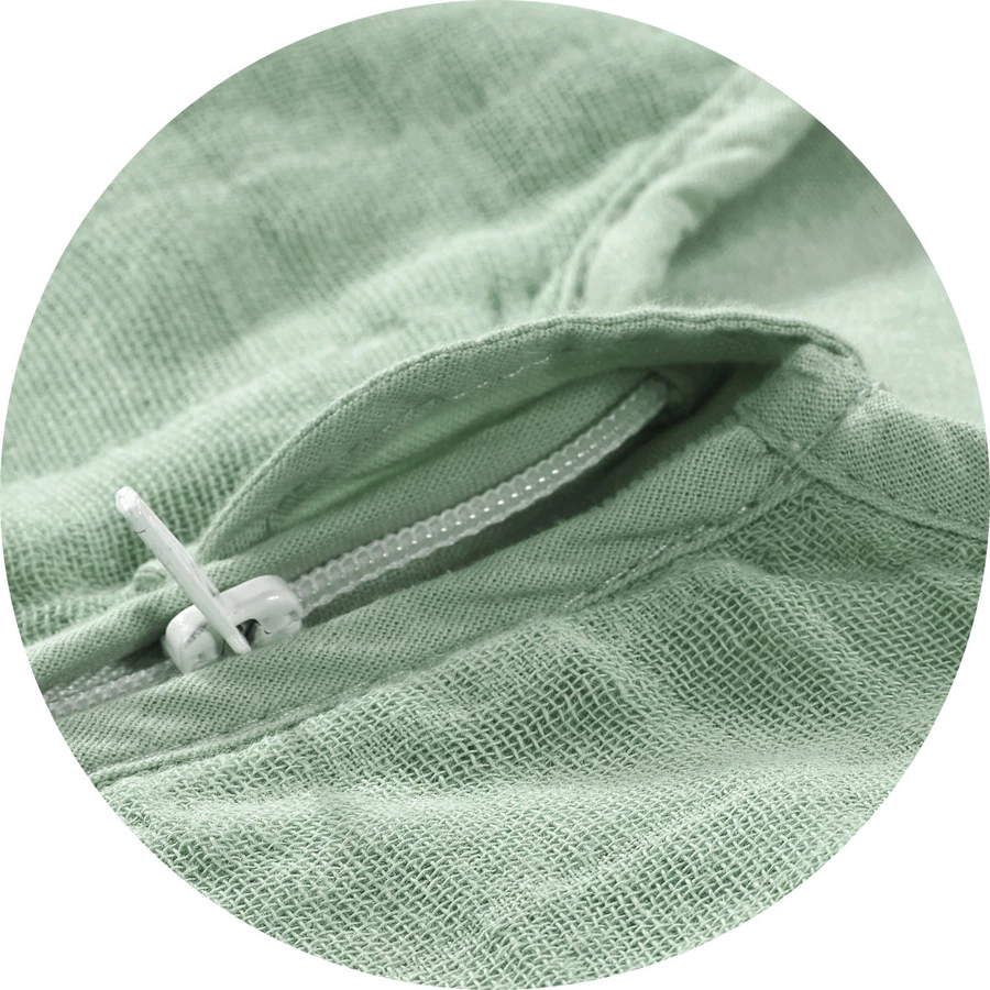 Alvi® Mullschlafsack uni granitgrün