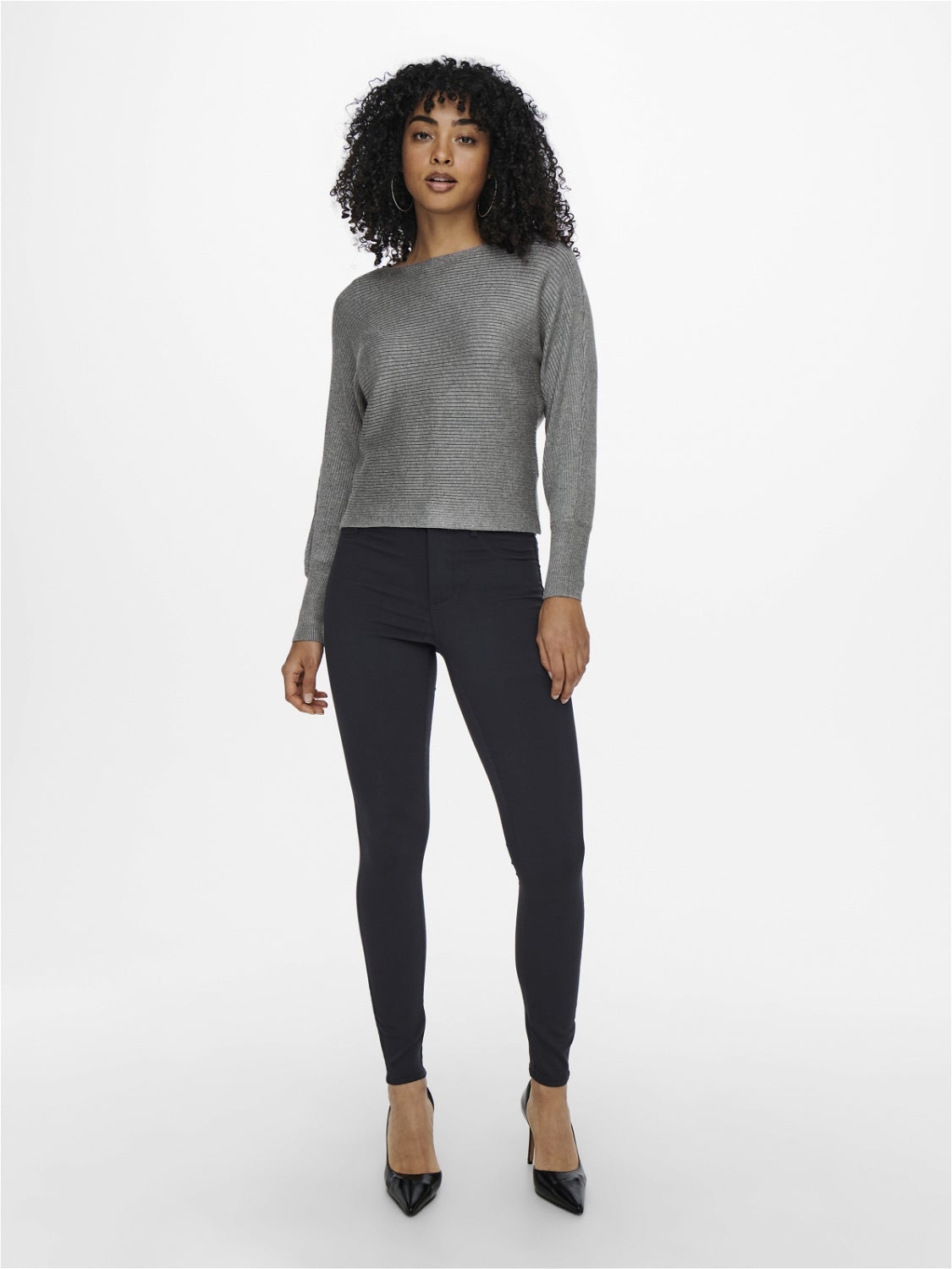 ONLADALINE Strickpullover Medium Grey Melange