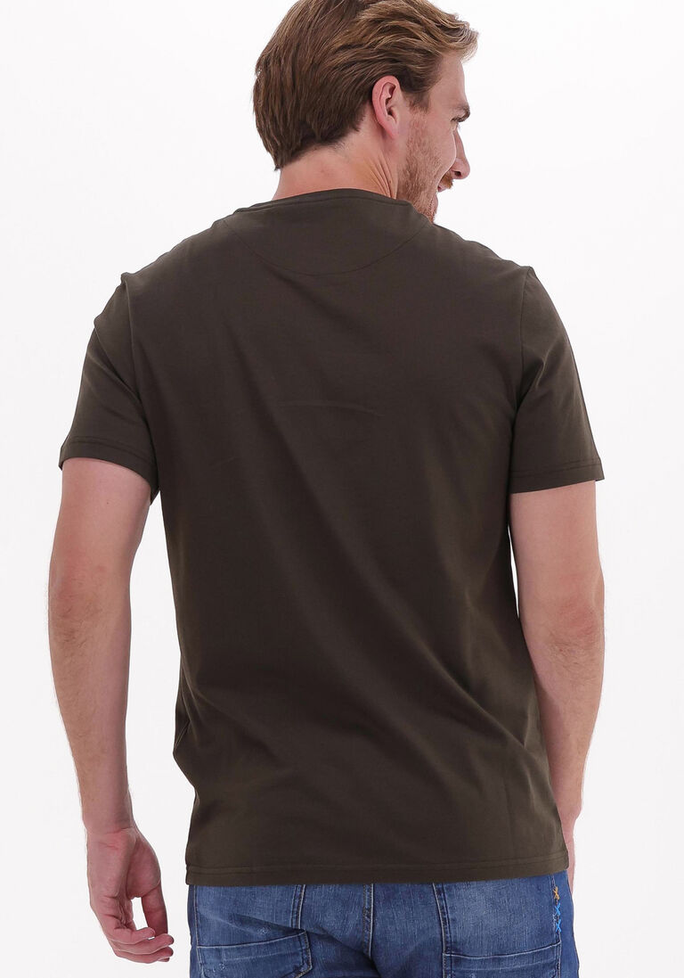 LYLE & SCOTT olijf lyle & scott t-shirt plain t-shirt