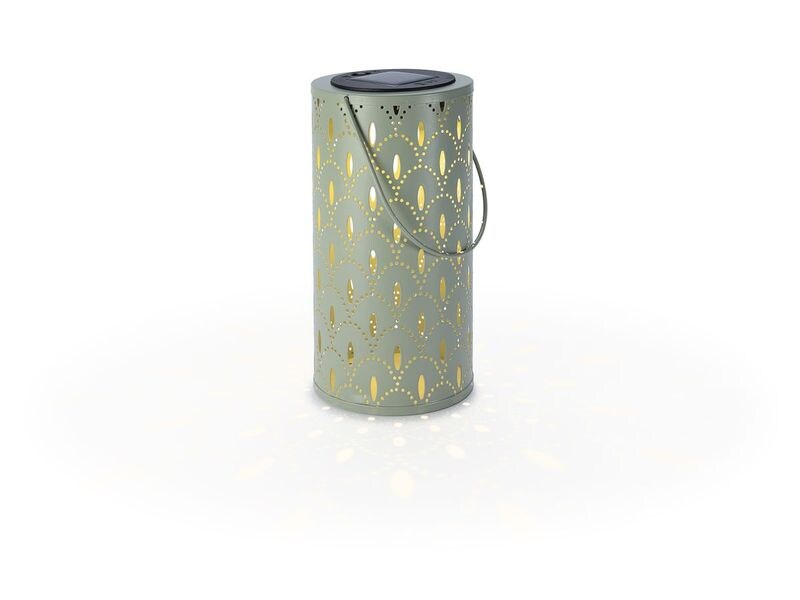 STT Solar Ornament Lantern Grün Dekolicht zum Aufstellen oder Aufhängen