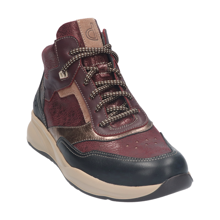Durea 9778 wijdte H ZWART/BRUNELLO/GOUD/BORDO