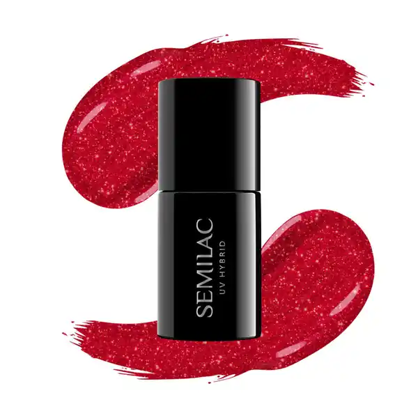 025 UV Gel Nagellack Glitter Red