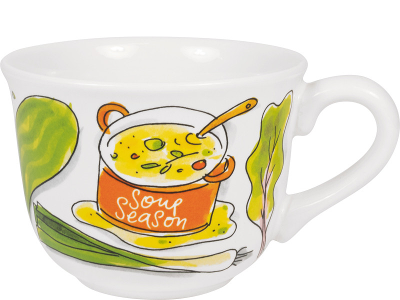 Soepkom Met Oor Even Bijkletsen Green Soup