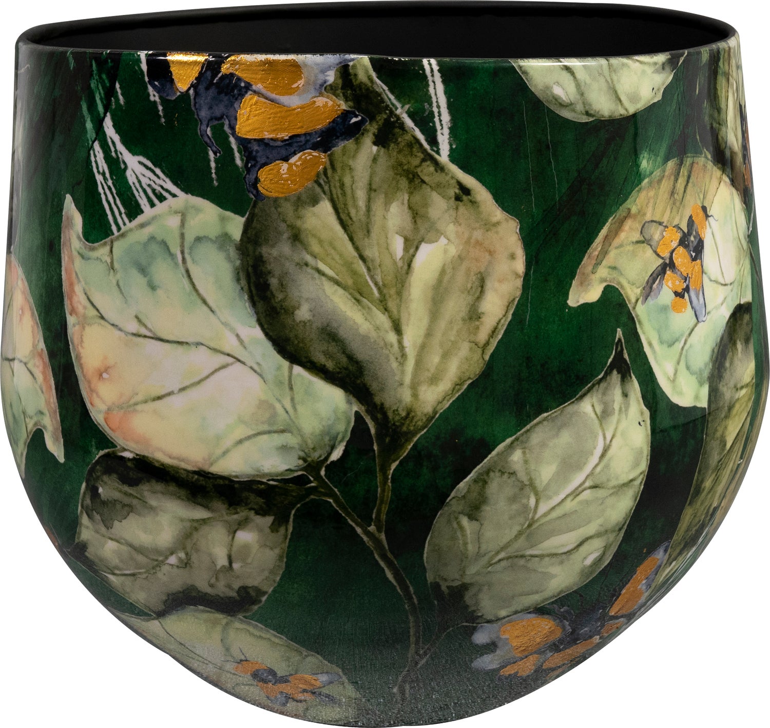 TS bloempot Bee groen D 33 H 28 cm