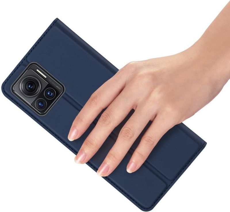 Dux Ducis Skin Pro Motorola Moto Edge 30 Ultra Hoesje Blauw