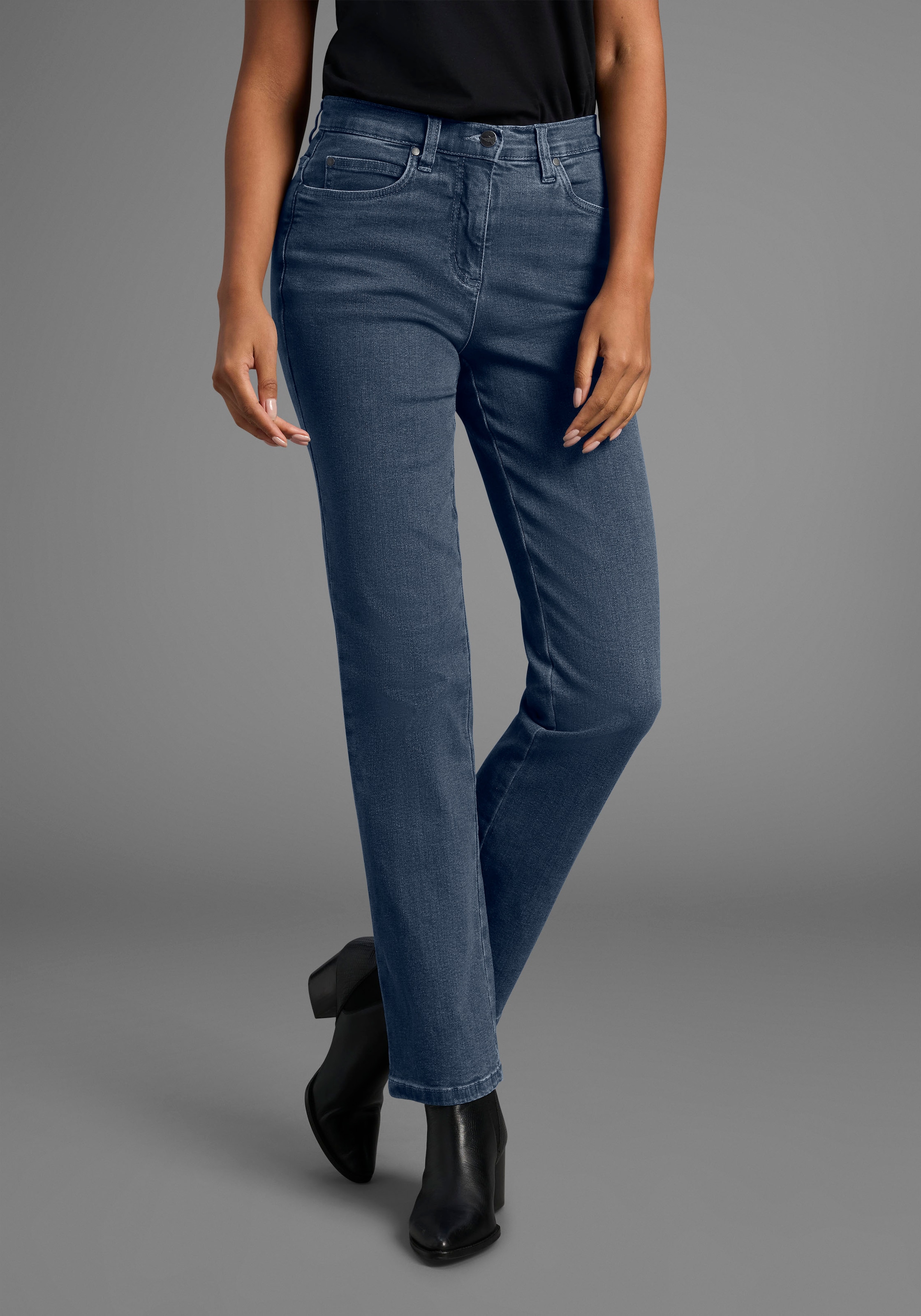 Arizona Gerade Jeans »Annett« bequeme Passform,  5-Pocket-Style,  hohe Taille