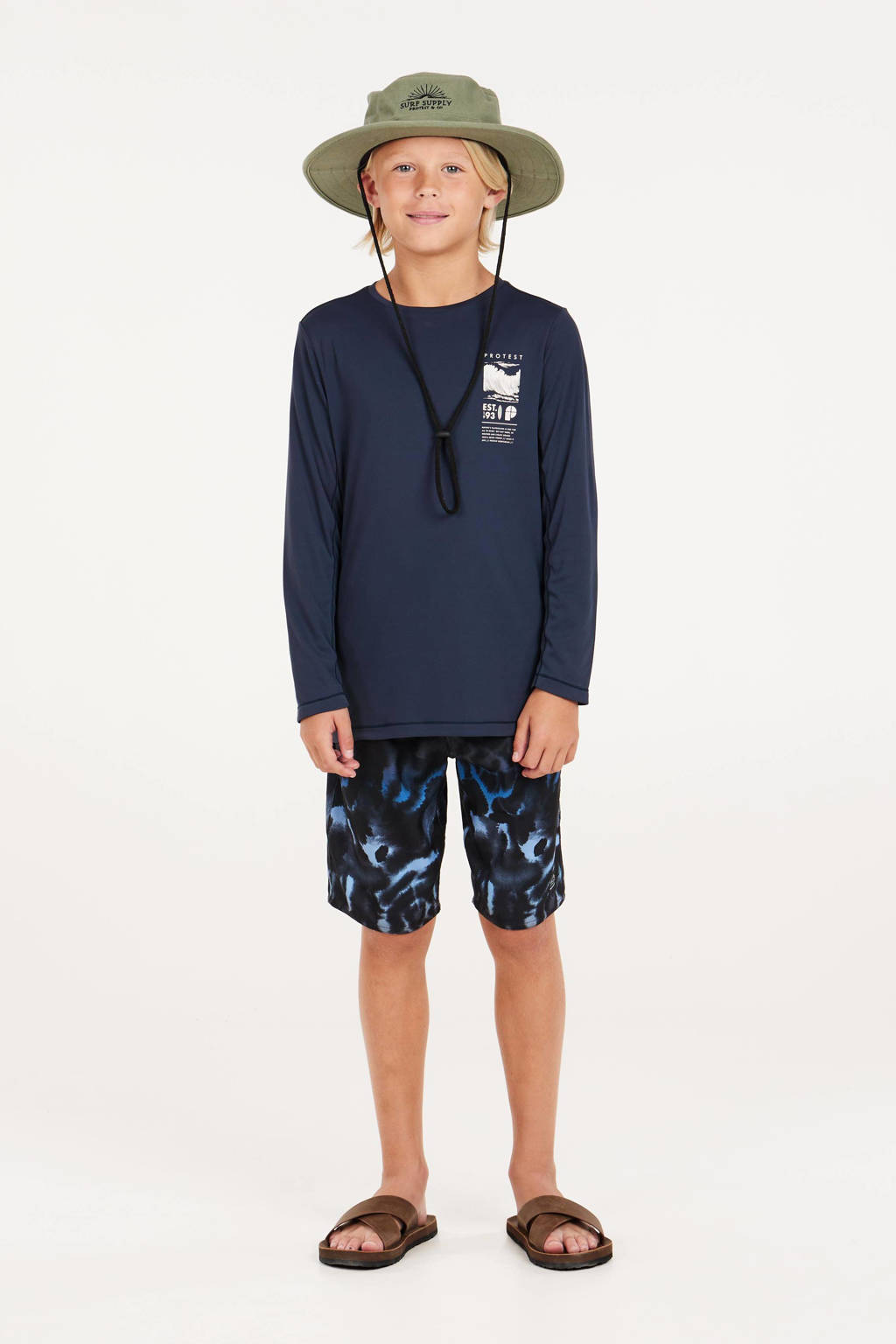 UV T-shirt PRTHORN JR donkerblauw