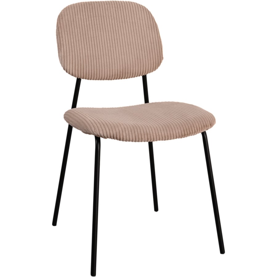 Stuhl Samy Cordstoff schwarz