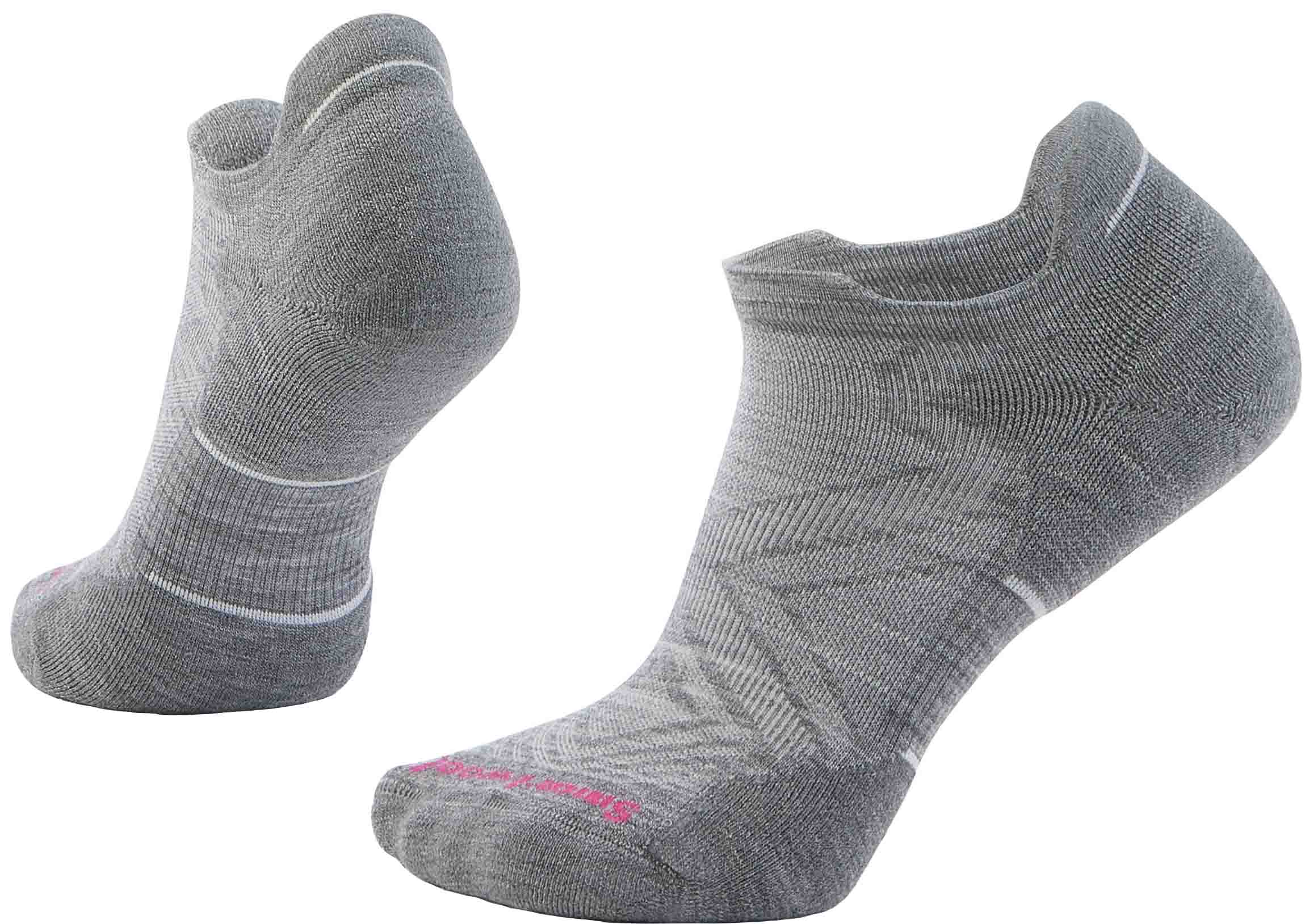 Run Targeted Cushion Low Ankle Socks Dame Light Gray/White