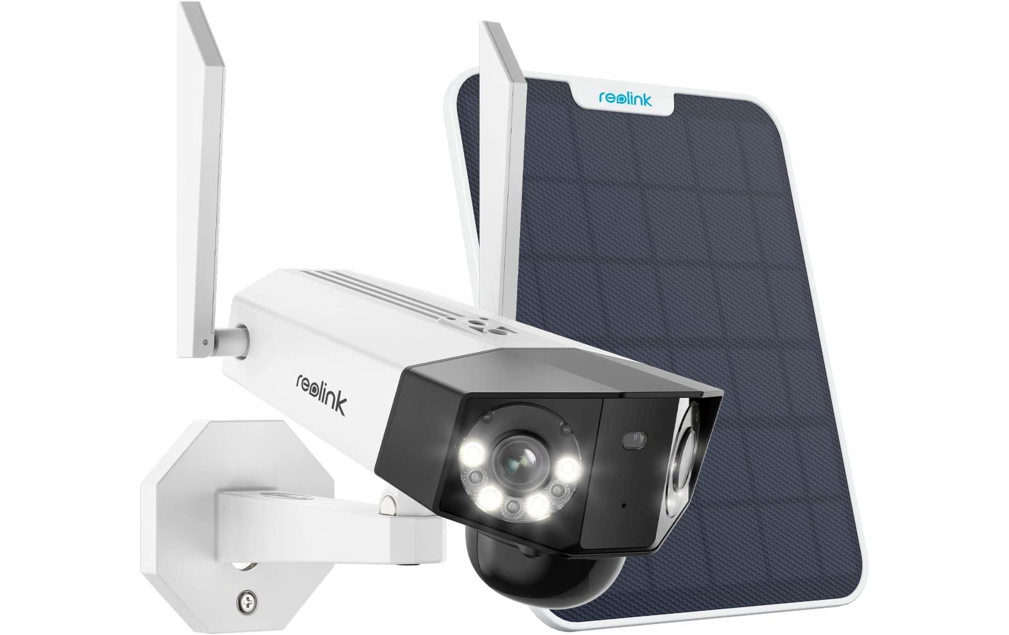 Netzwerkkamera Duo B750 180° 4K WiFi inkl. Solarpanel 2<br>Smarte wetterfeste WLAN Dual-Kamera mit 180° Ultra-Weitwinkel