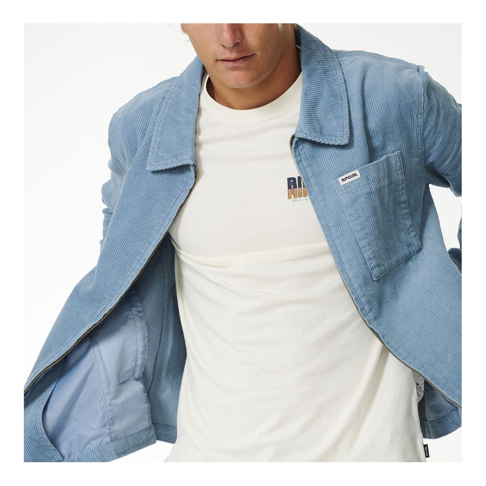 Rip Curl SURF REVIVAL CORD - Veste Homme dusty blue