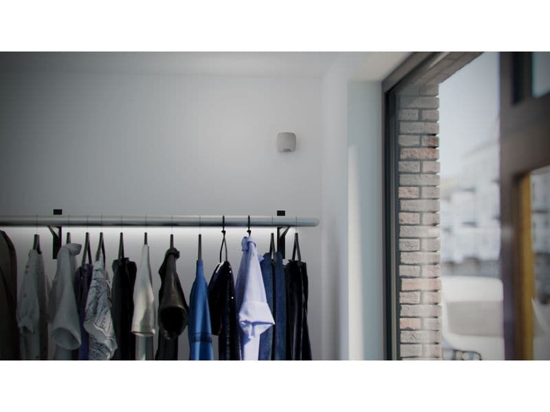 AJAX Baseline HomeSiren Jeweller Weiss Kabellose Sirene mit LED-Anschluss