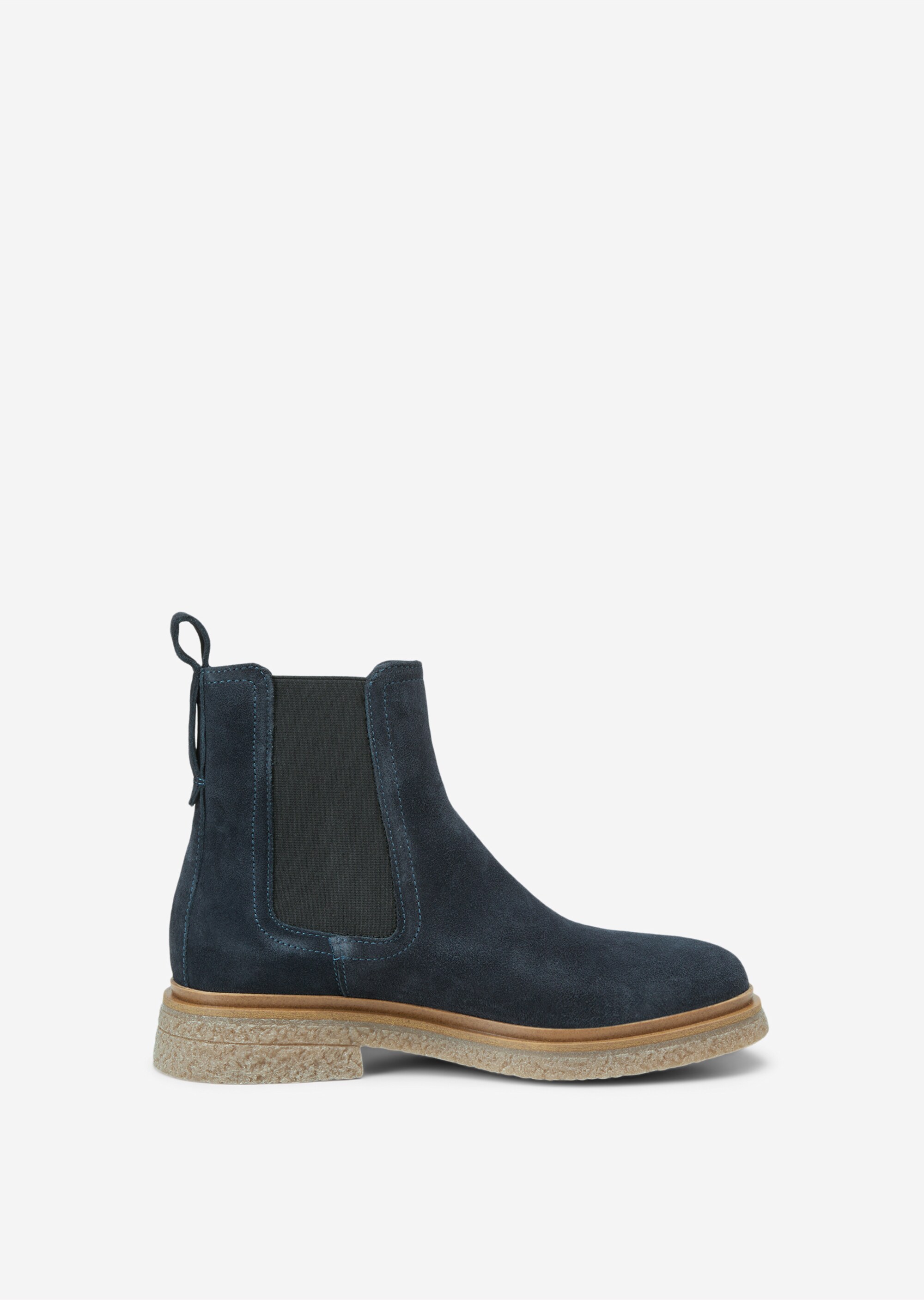 Chelsea-Boot mit Sohle in Krepp-Optik