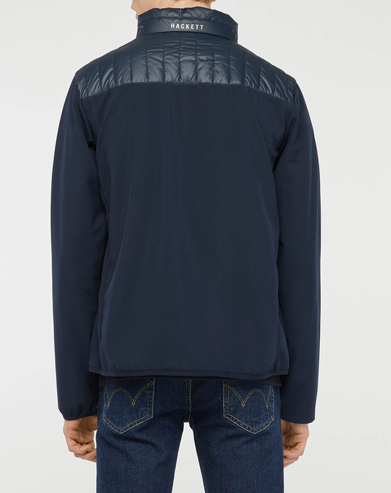 Hackett London Blouson Soft Shell Aston Martin Racing bleu marine