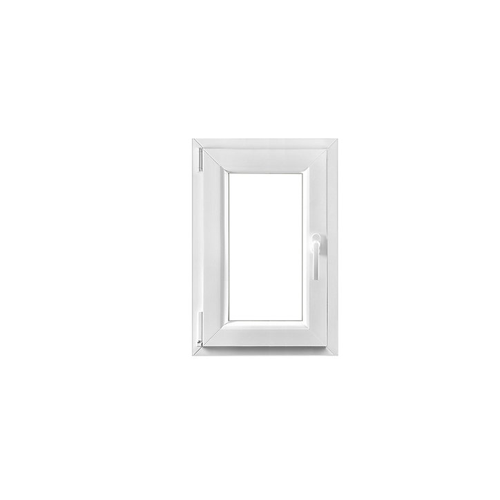 Fenêtre PVC 1 vantail oscillo-battant GoodHome blanc - l.50 x h.75 cm, tirant gauche