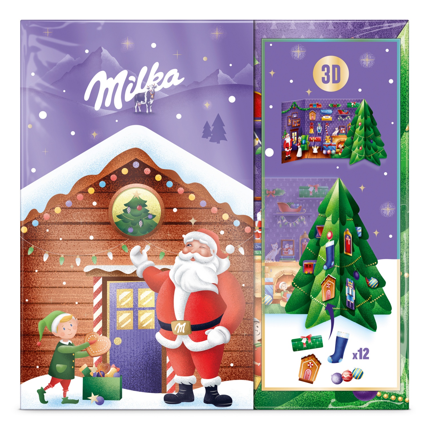 MILKA 3D Bastel-Adventkalender