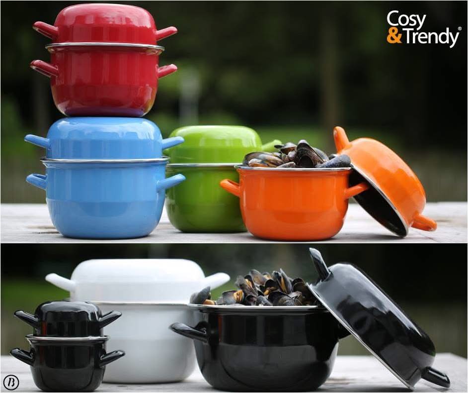 Cosy & Trendy Mosselpan - Zwart - Ã¸ 24 cm | 5 liter