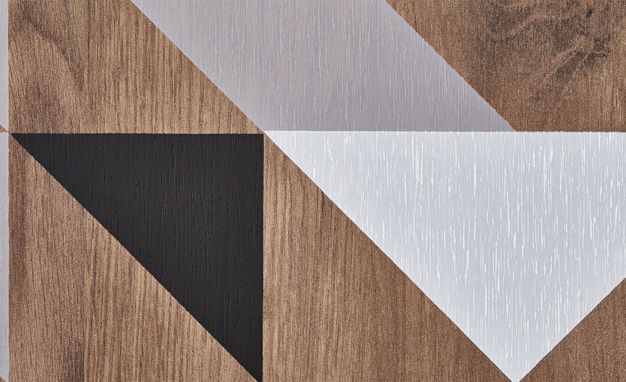 Spectral - Highboard mit 2 Türen mit Soft-Close, bedruckter Front, tobacco oak mit schwarz matt lackierten Metallkomponenten