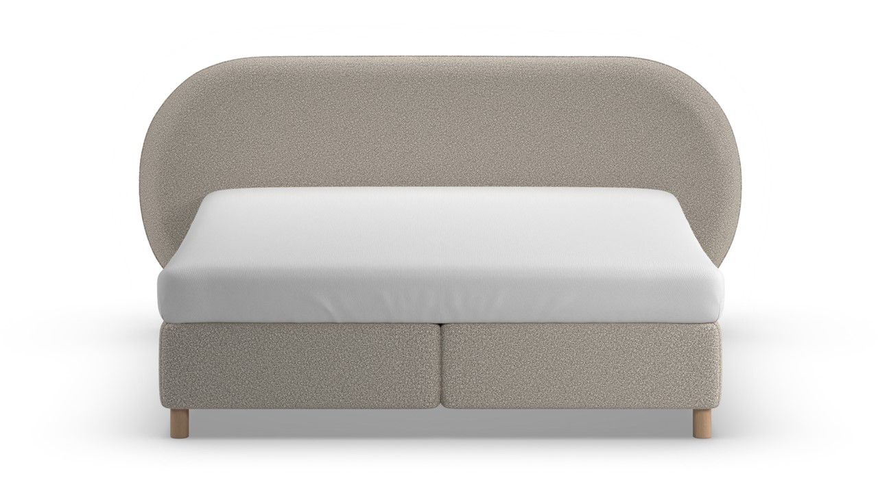 Boxspring Flow met Kårlsson Excellence matras - Wool look natural