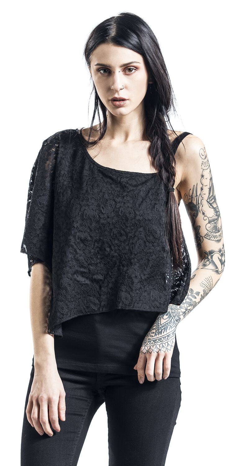 Épaule Dénudée | Gothicana by EMP T-Shirt Manches courtes